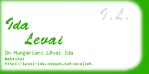 ida levai business card